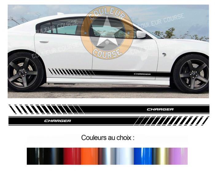 Sticker BANDES DODGE CHARGER : Couleur Course