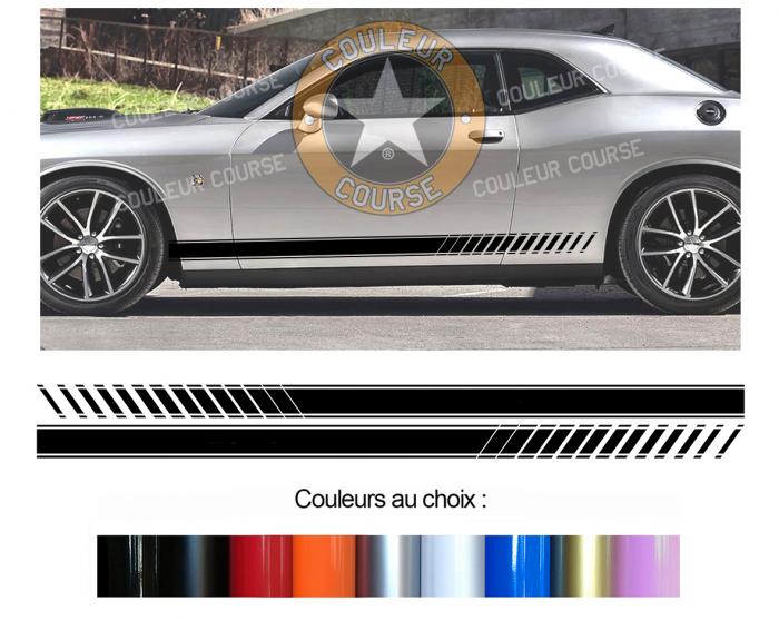 Sticker BANDES DODGE CHALLENGER : Couleur Course