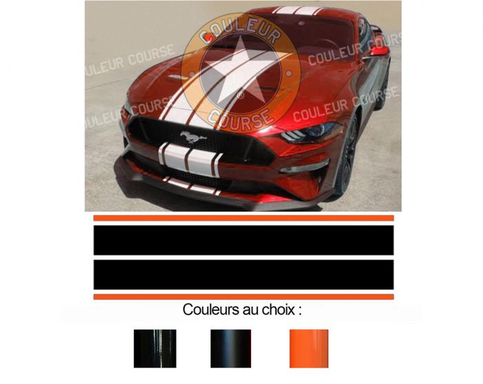 Sticker BANDES FORD MUSTANG : Couleur Course