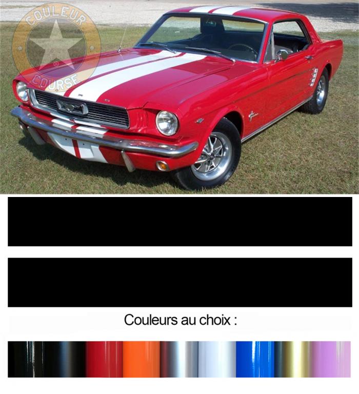 Sticker BANDES FORD MUSTANG : Couleur Course