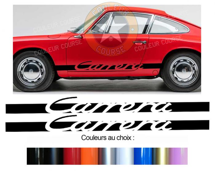 Sticker BANDES PORSCHE 911 CARRERA  : Couleur Course