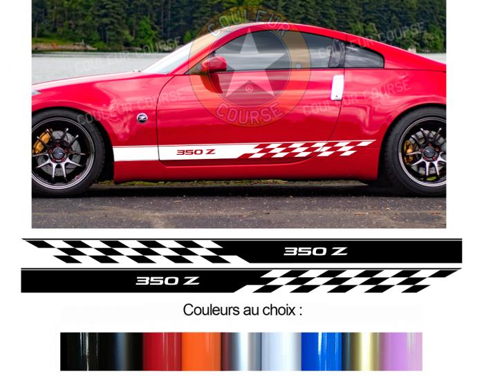 Sticker BANDES NISSAN 350 Z : Couleur Course