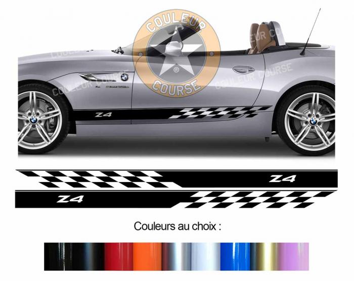 Sticker BANDES BMW Z4 : Couleur Course