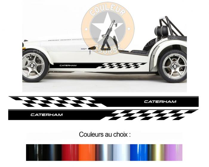 Sticker BANDES LOTUS SEVEN CATERHAM : Couleur Course