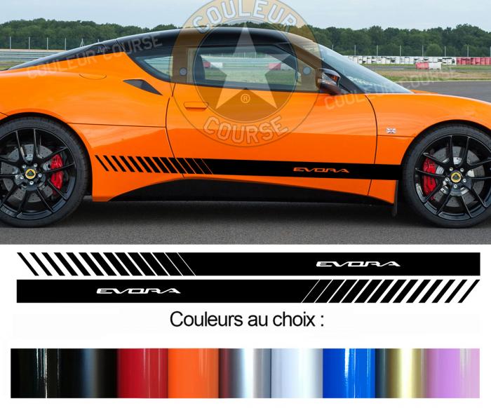 Sticker BANDES LOTUS EVORA : Couleur Course