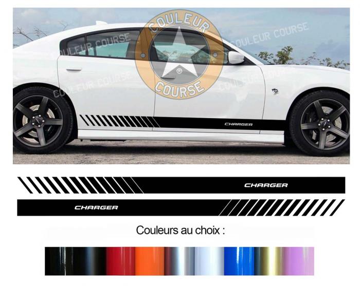 Sticker BANDES DODGE CHARGER : Couleur Course