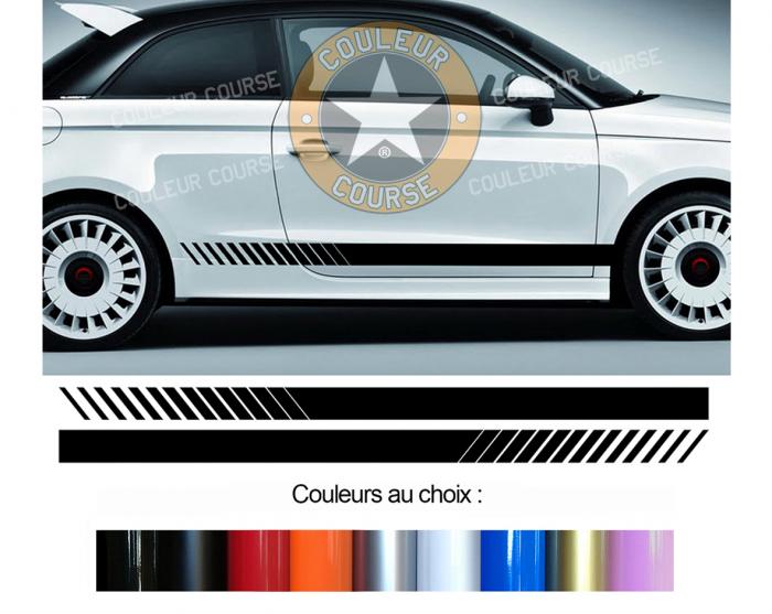 Sticker BANDES AUDI A1 : Couleur Course