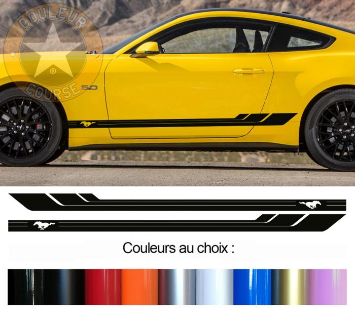 Sticker BANDES FORD MUSTANG : Couleur Course