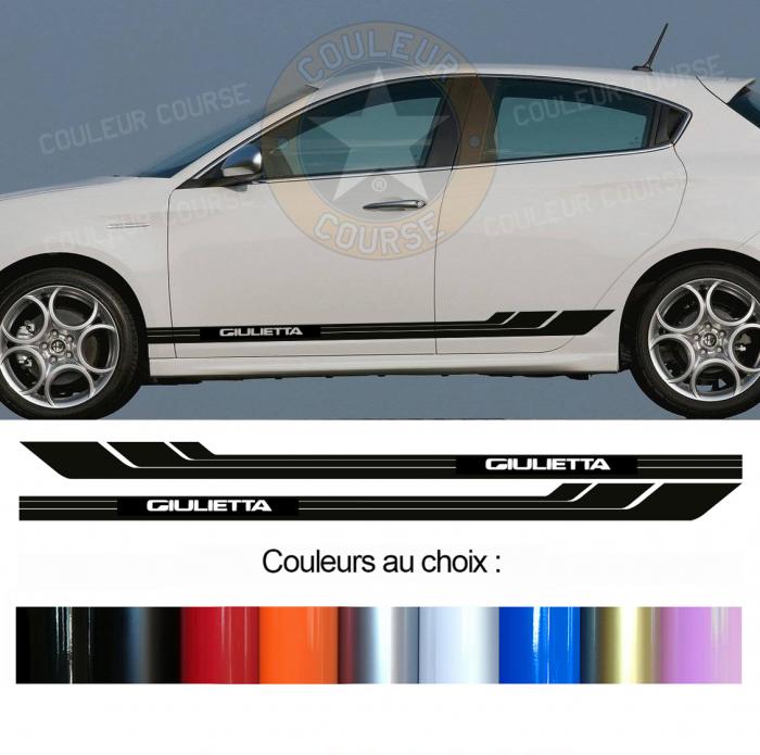 Sticker BANDES ALFA ROMEO GIULIETTA : Couleur Course