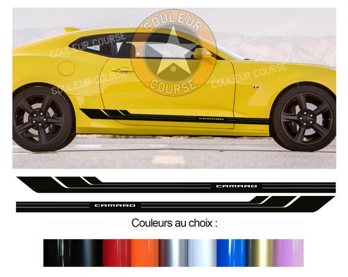 Sticker BANDES CHEVROLET CAMARO : Couleur Course