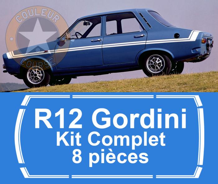 Sticker BANDES RENAULT 12 R12 GORDINI : Couleur Course