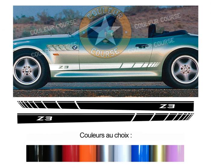 Sticker BANDES BMW Z3 : Couleur Course