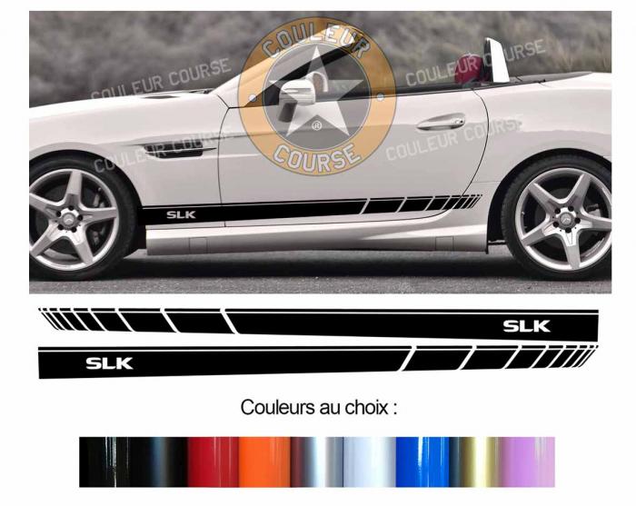 Sticker BANDES MERCEDES SLK : Couleur Course