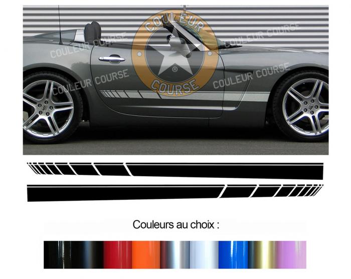 Sticker BANDES OPEL GT : Couleur Course