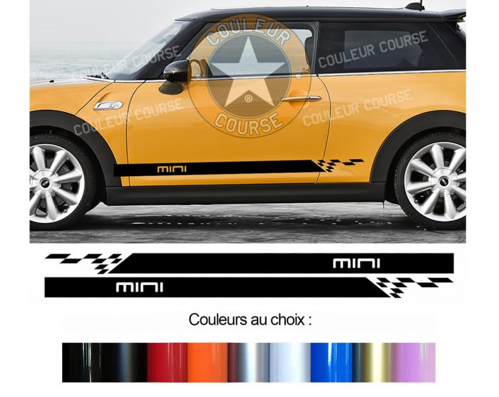 Sticker BANDES MINI COOPER : Couleur Course