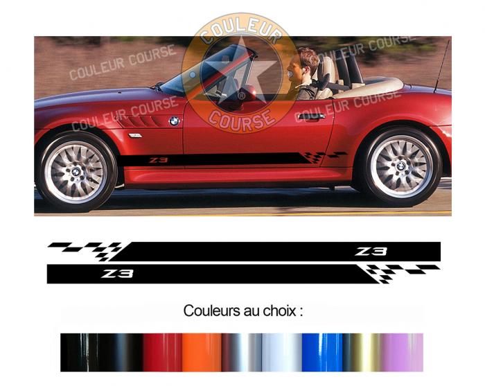 Sticker BANDES BMW Z4 : Couleur Course