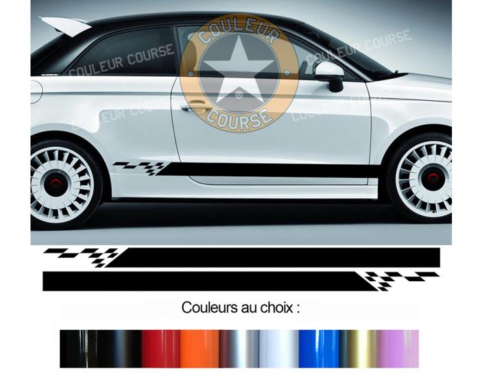 Sticker BANDES AUDI A1 : Couleur Course