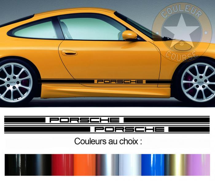 Sticker BANDES PORSCHE 911 964 993 996 997 : Couleur Course