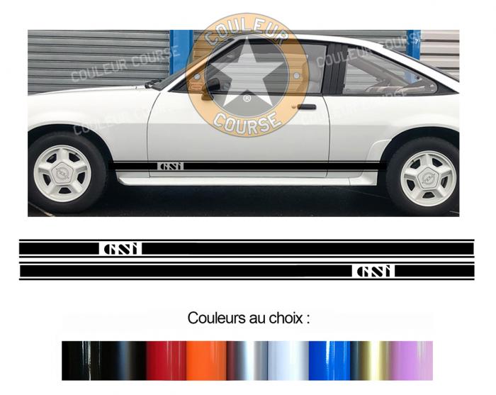 Sticker BANDES OPEL MANTA GSI : Couleur Course