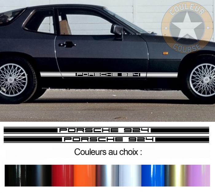 Sticker BANDES PORSCHE 924 : Couleur Course