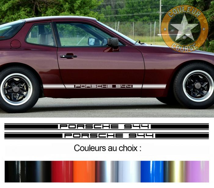 Sticker BANDES PORSCHE 944 : Couleur Course