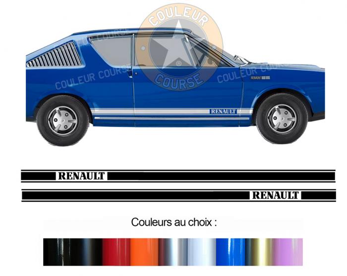 Sticker BANDES RENAULT 17 15 : Couleur Course