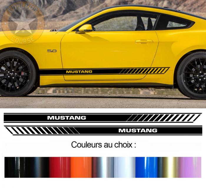 Sticker BANDES FORD MUSTANG : Couleur Course