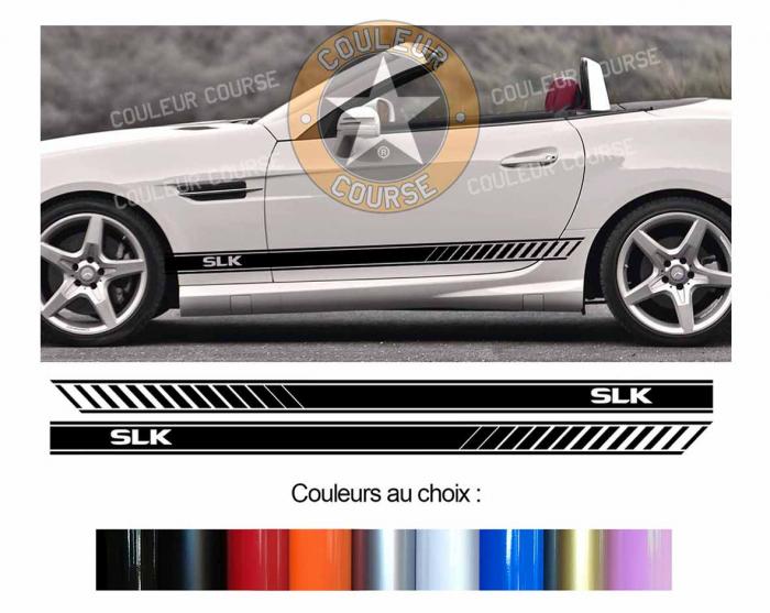 Sticker BANDES MERCEDES SLK : Couleur Course