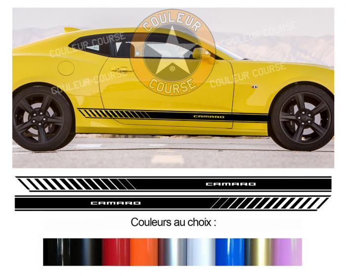 Sticker BANDES CHEVROLET CAMARO : Couleur Course