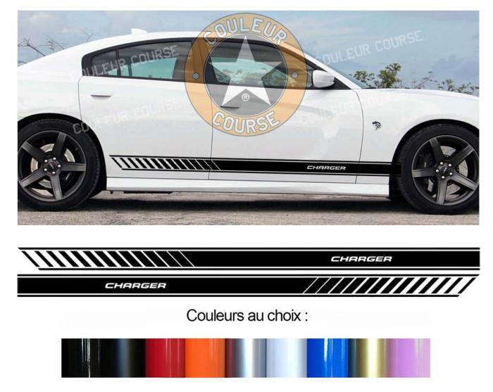 Sticker BANDES DODGE CHARGER : Couleur Course