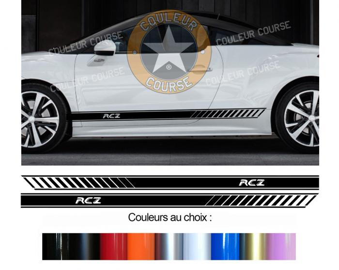 Sticker BANDES PEUGEOT RCZ : Couleur Course