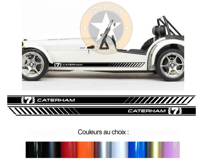 Sticker BANDES LOTUS SEVEN CATERHAM : Couleur Course