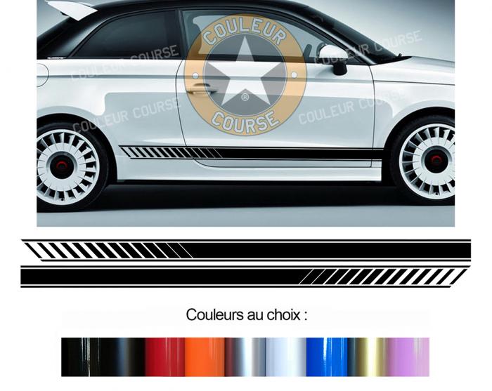 Sticker BANDES AUDI A1 : Couleur Course