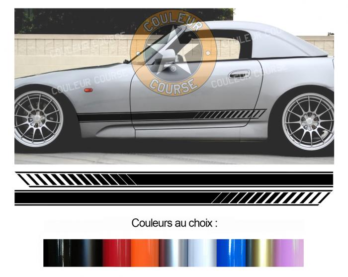 Sticker BANDES HONDA S2000 : Couleur Course