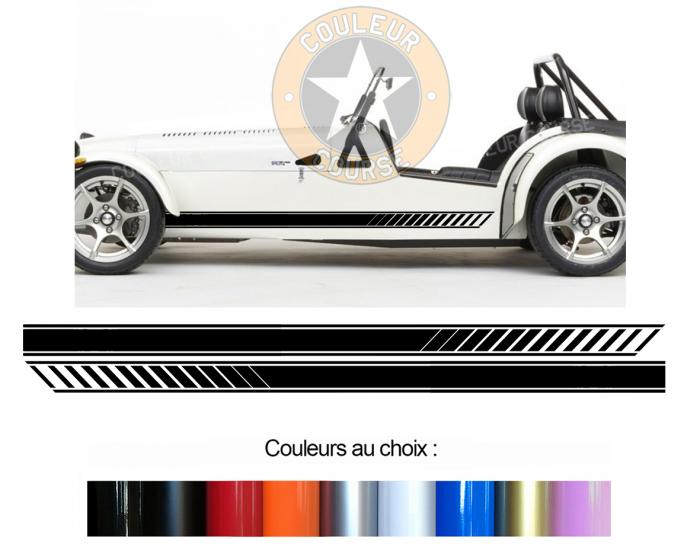 Sticker BANDES LOTUS SEVEN CATERHAM : Couleur Course