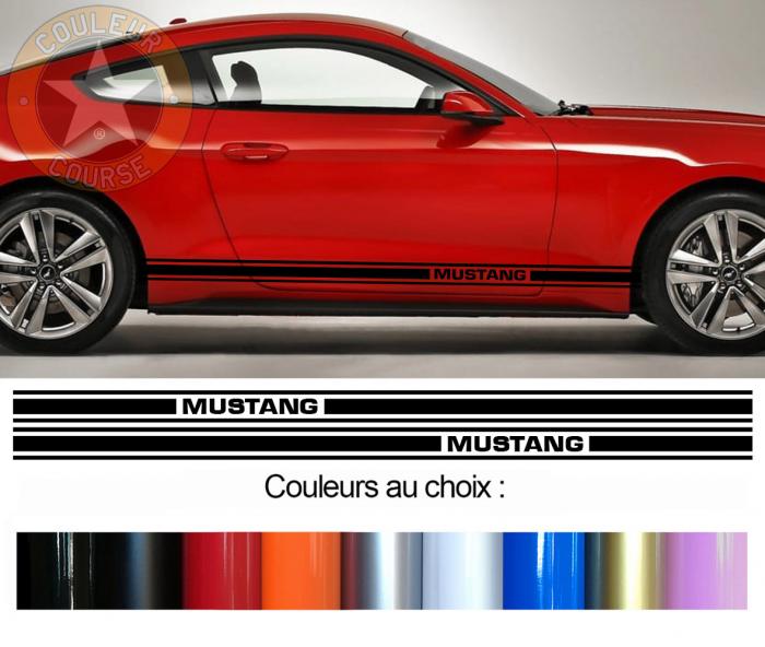 Sticker BANDES FORD MUSTANG : Couleur Course