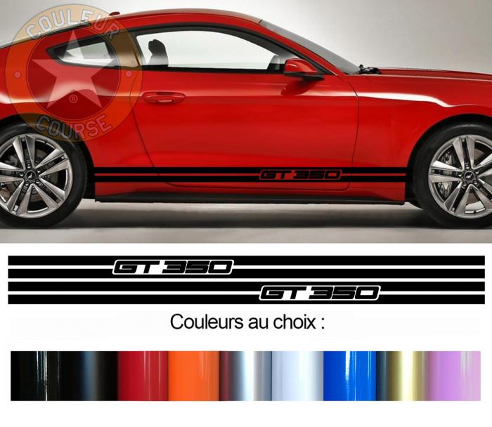 Sticker BANDES FORD MUSTANG : Couleur Course