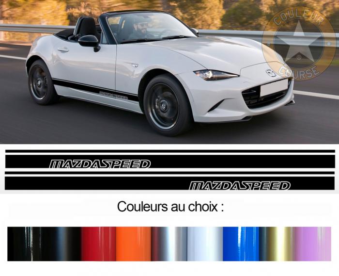 Sticker BANDES MAZDA MX5 MIATA : Couleur Course