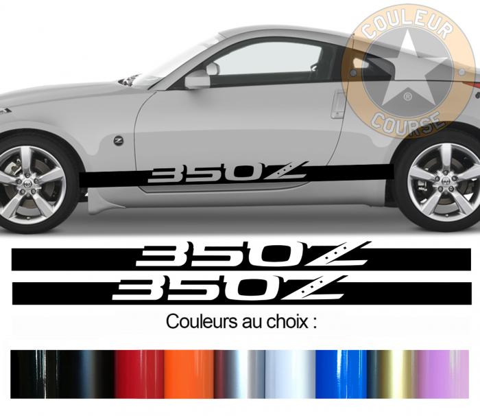 Sticker BANDES NISSAN 350 Z : Couleur Course