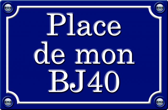 Sticker PLACE DE MON BJ40 : Couleur Course