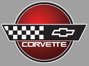 Sticker CORVETTE CHEVROLET : Couleur Course