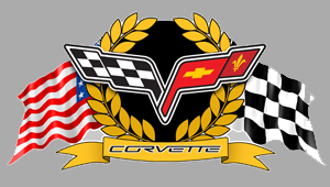 Sticker CHEVROLET CORVETTE LAURIERS  : Couleur Course