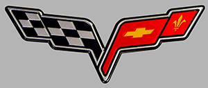 Sticker CORVETTE CHEVROLET : Couleur Course