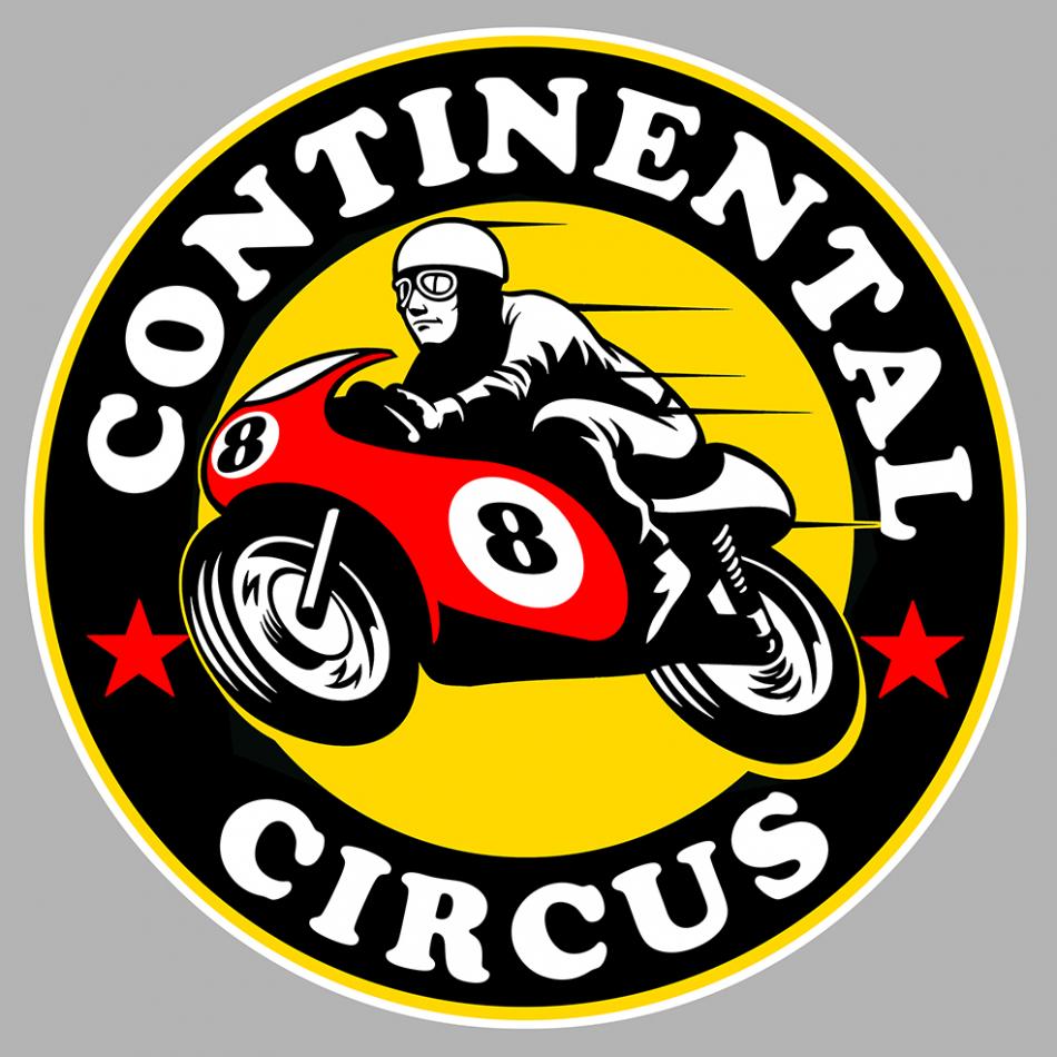 Sticker CONTINENTAL CIRCUS : Couleur Course