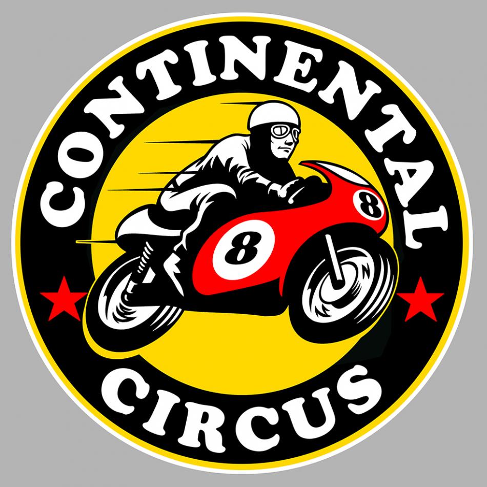 Sticker CONTINENTAL CIRCUS : Couleur Course