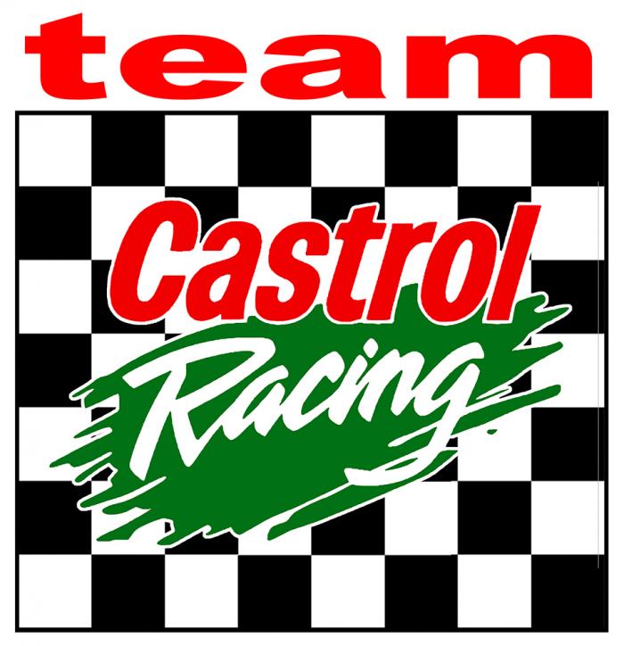 Sticker CASTROL TEAM : Couleur Course