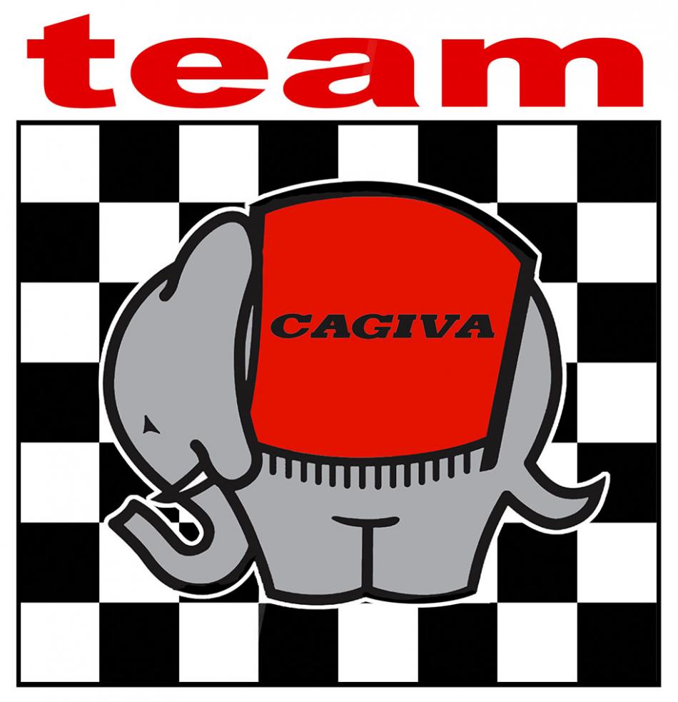 Sticker CAGIVA : Couleur Course