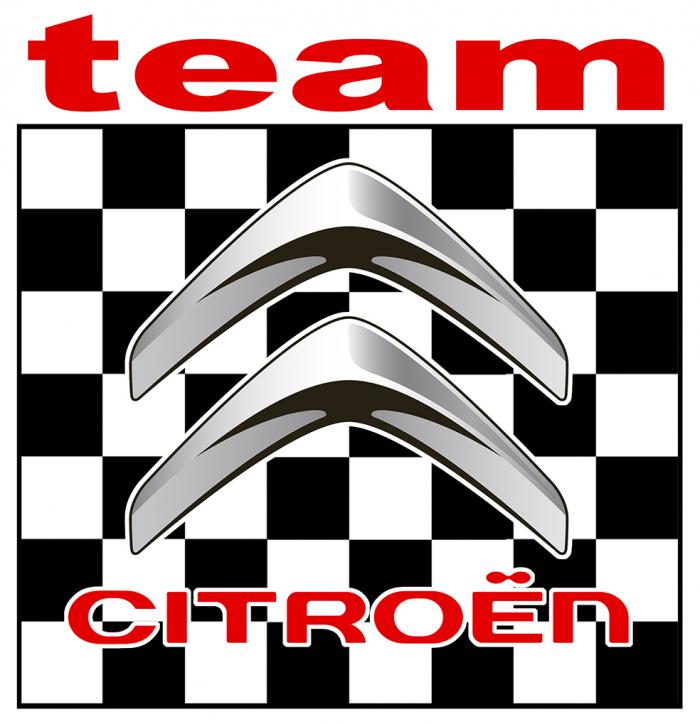 Sticker CITROEN TEAM : Couleur Course