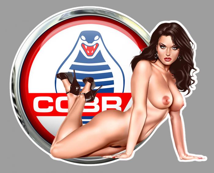 Sticker PINUP COBRA  : Couleur Course