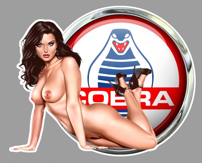 Sticker PINUP COBRA  : Couleur Course